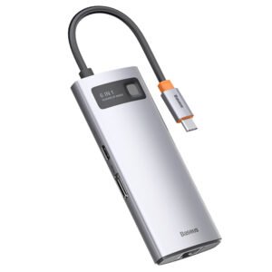 Baseus 6-in-1 HUB Docking Station gray