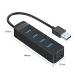 ORICO 4-Port USB 3.0 Hub TWU3-4A-10-BK-EP