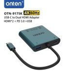 ONTEN 4 in 1 Type-C to Dual HDMI Adapter