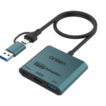 ONTEN 3 -in -2 USB-C&USB-A to HDMI Adapter