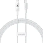 Baseus Data Cable USB-C to iP 20W 2m Gem Fast-Charging Moon White P10373001211-01