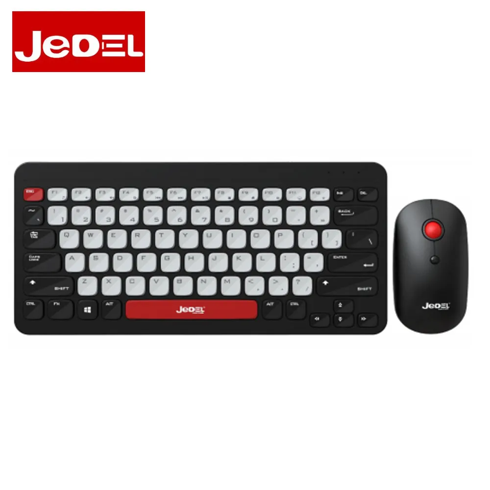 JEDEL WS681 Mini Stylish Wireless Gaming Keyboard Mouse Combo