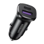 UGREEN EC305 car charger USB-C USB-A 30W-black 45278