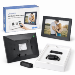 Jimwey Smart WiFi Digital Photo Frame with Mobile App Sharing